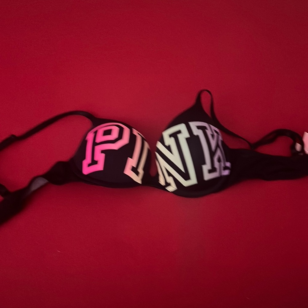 Pink Victoria’s Secret bra